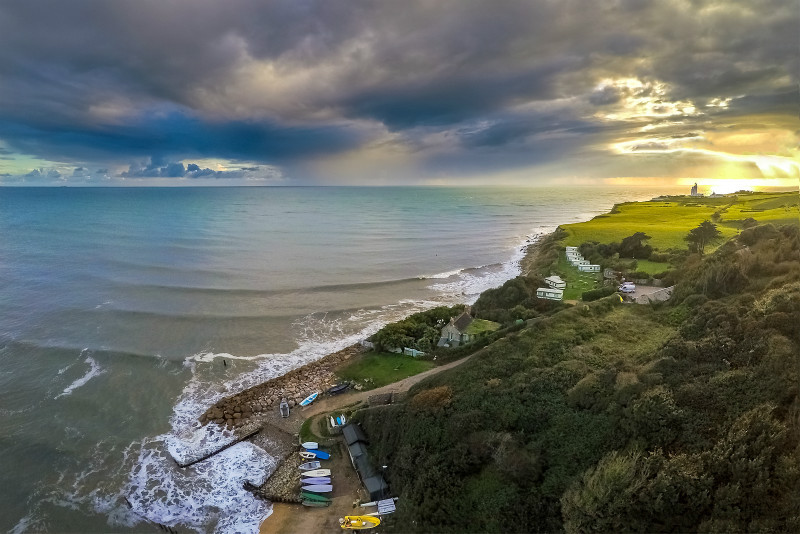 z2801 Castle Haven and St Catherines Lighthouse - 'Aerial Visions Photography' showing the beautiful IOW from the air