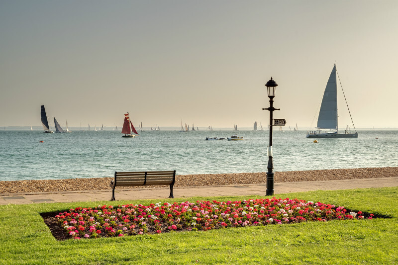 z3436 Round the Island Race, Gurnard - Yarmouth to West Cowes inc Newtown