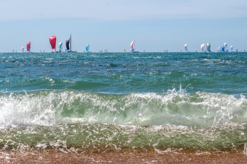 z2752 Racing in Turbulent Water, Ventnor - Ventnor to St Catherine's inc Bonchurch, Whitwell & the Undercliff