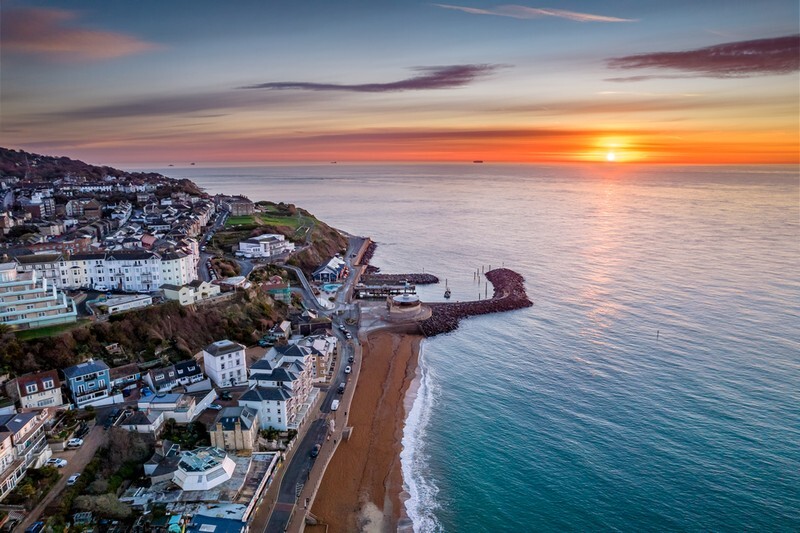 z3994 Sunrise over Ventnor - Ventnor to St Catherine's inc Bonchurch, Whitwell & the Undercliff