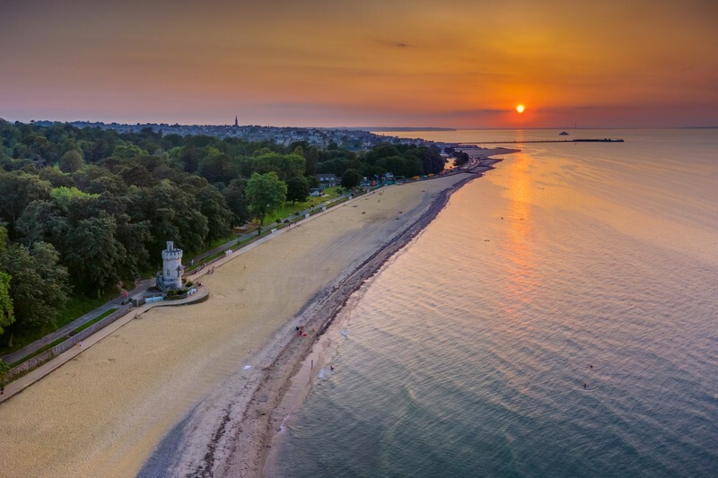 z3911 Appley Tower at Sunset - East Cowes to Ryde inc Haventstreet, Ashey, Wooton & Binstead