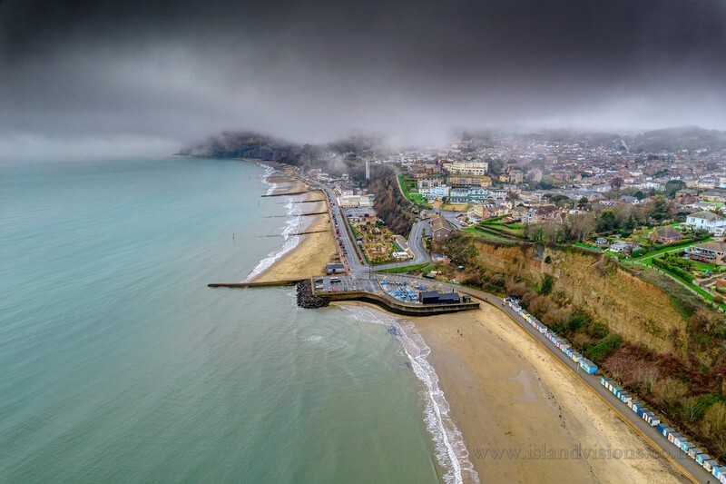 z3975 As the Fog Descends, Shanklin - Sandown, Shanklin, Luccombe and Wroxall