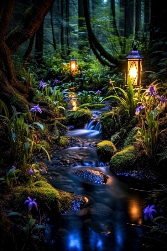 pr106 Ethereal Stream at Dusk - Latest Photorealism images