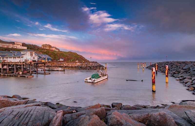 z3739 Pastel Skies, Ventnor Harbour - Ventnor to St Catherine's inc Bonchurch, Whitwell & the Undercliff