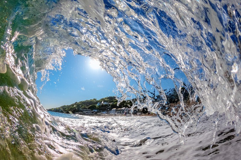 z4185 Summer Evening Surf, Ventnor - The
