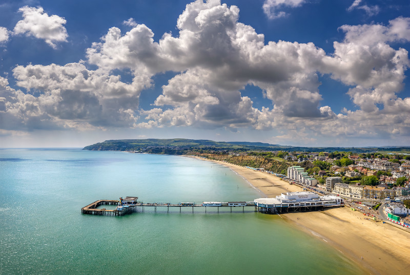 z3419 Summer Skies, Sandown Pier - Sandown, Shanklin, Luccombe and Wroxall