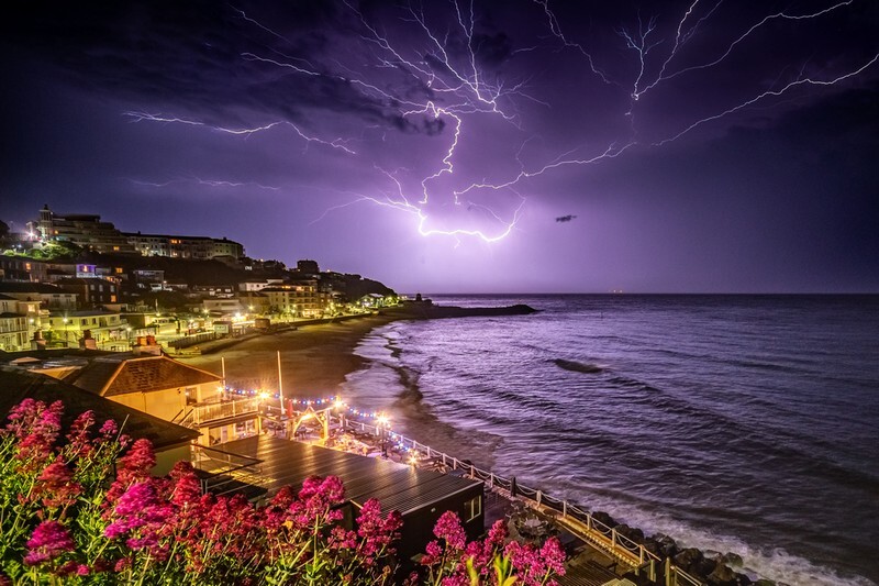 z4047 Spider Lightning over Ventnor