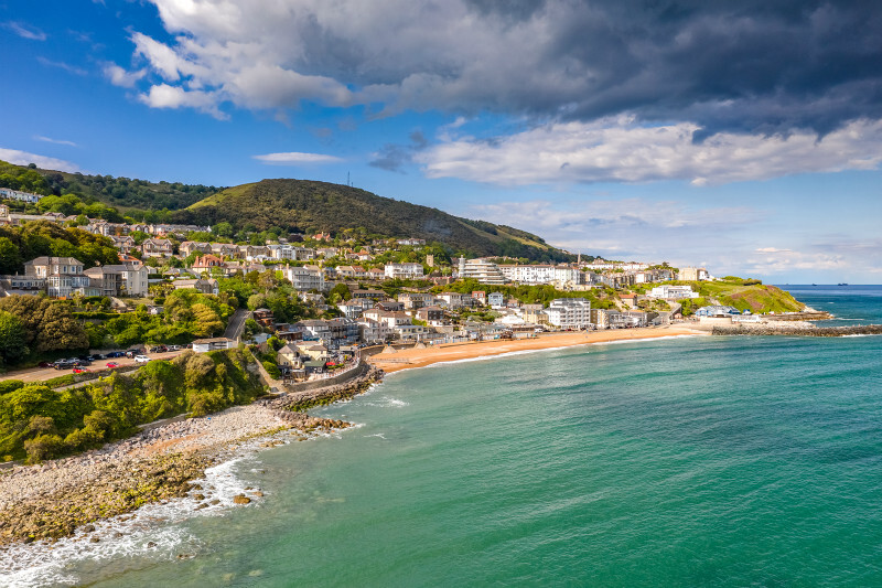 z3606 Evening Light, Steephill Cove - 'Aerial Visions Photography' showing the beautiful IOW from the air