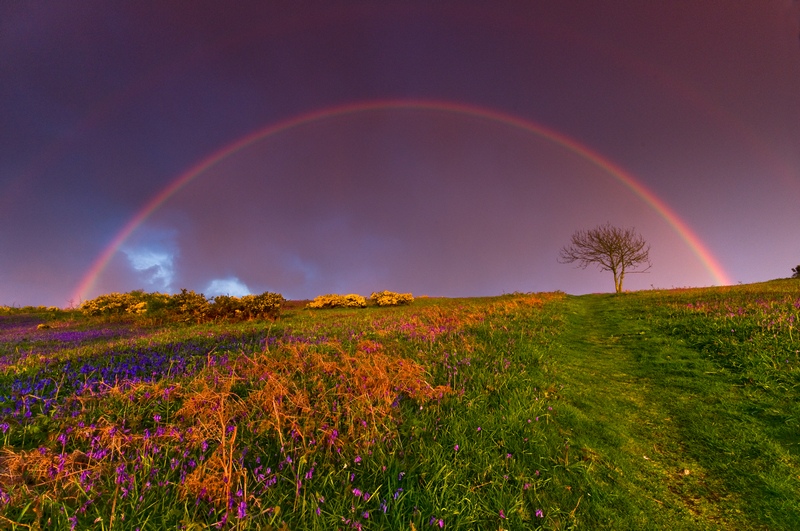 z1596 Rainbow and Storm, Ventnor Down - Ventnor to St Catherine's inc Bonchurch, Whitwell & the Undercliff