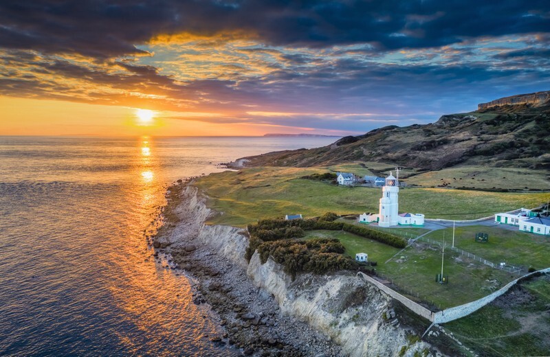 z3742 St Catherine's Sunset - Ventnor to St Catherine's inc Bonchurch, Whitwell & the Undercliff