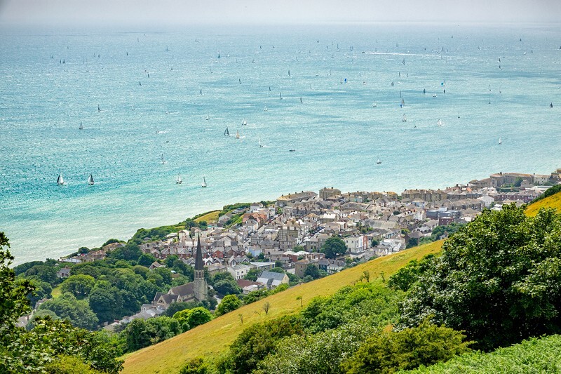 z4292 Round the Island Race off of Ventnor - Ventnor to St Catherine's inc Bonchurch, Whitwell & the Undercliff