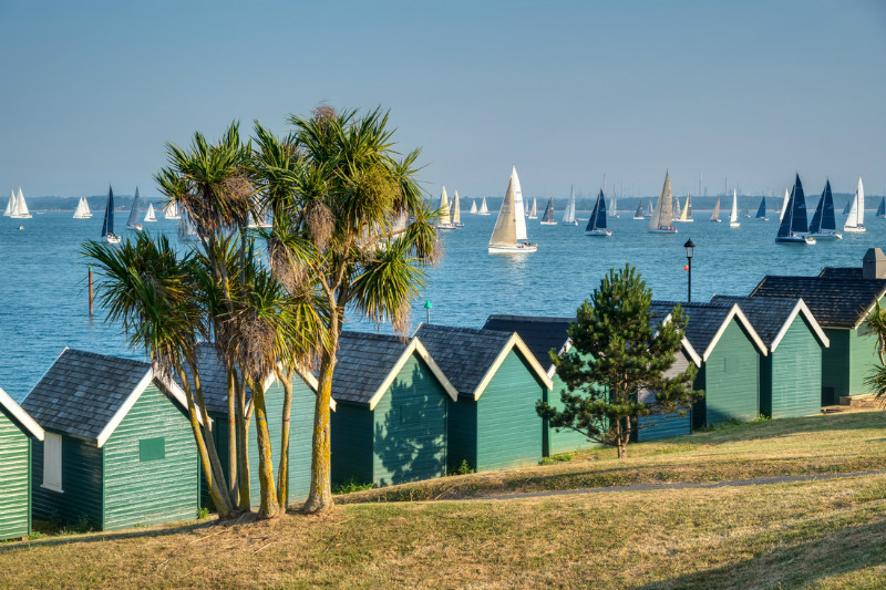 z3235 Round the Island Race, Gurnard - Yarmouth to West Cowes inc Newtown