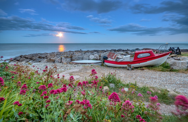 z3632 Moonrise at Castlehaven, Niton - Ventnor to St Catherine's inc Bonchurch, Whitwell & the Undercliff
