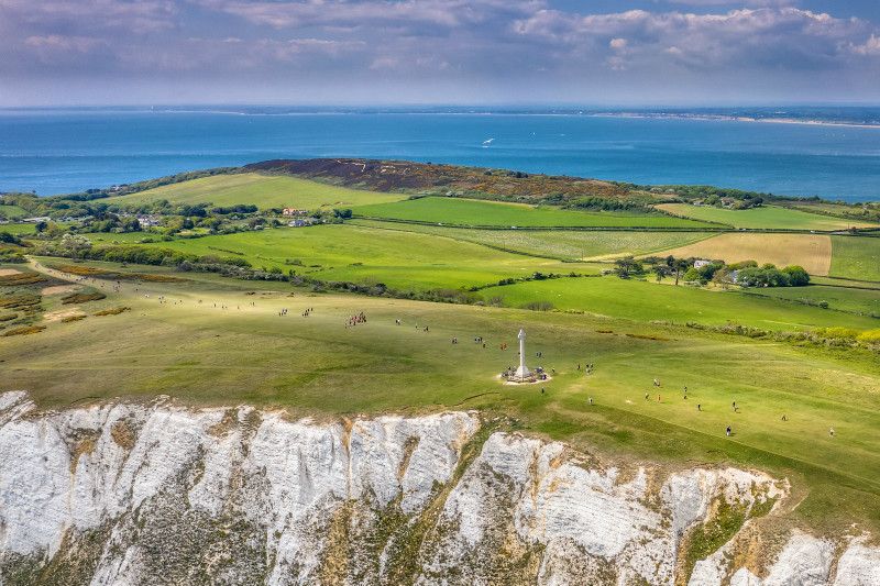 z3423 Walk the Wight, Tennyson Down - 'Aerial Visions Photography' showing the beautiful IOW from the air