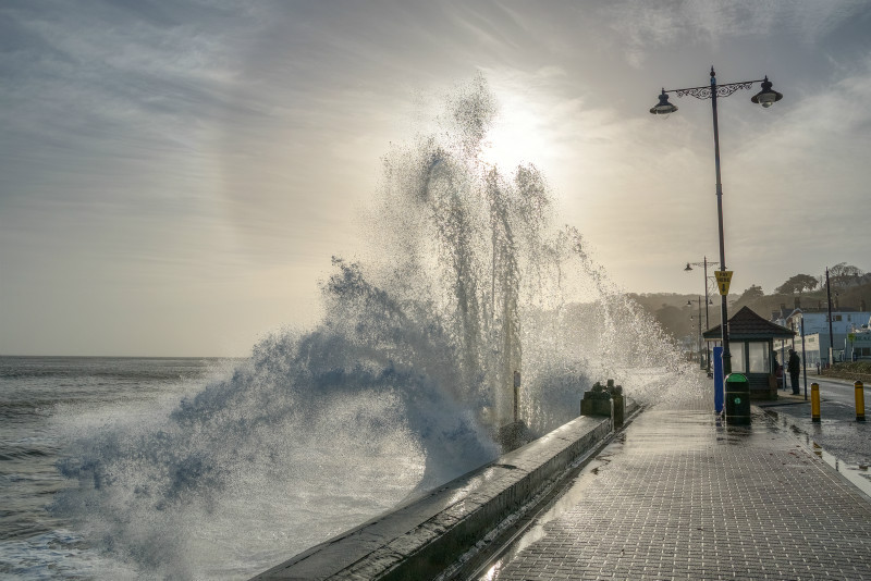 z3159 Fading Winter Storm Shanklin - Sandown, Shanklin, Luccombe and Wroxall