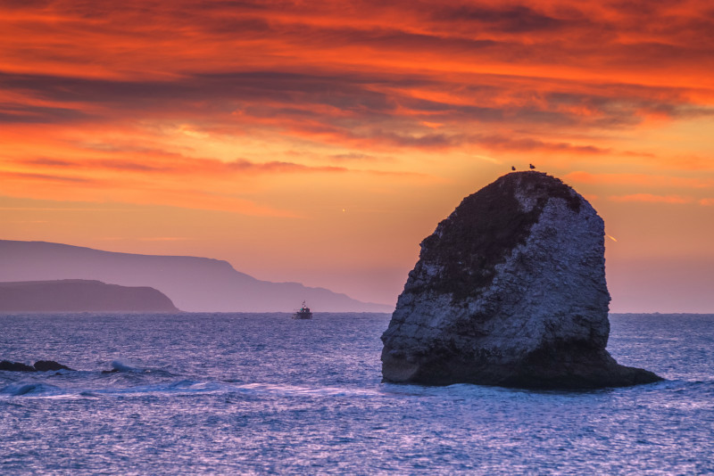z3323 Freshwater Bay Sunrise - Freshwater Bay to Colwell Bay inc the Needles