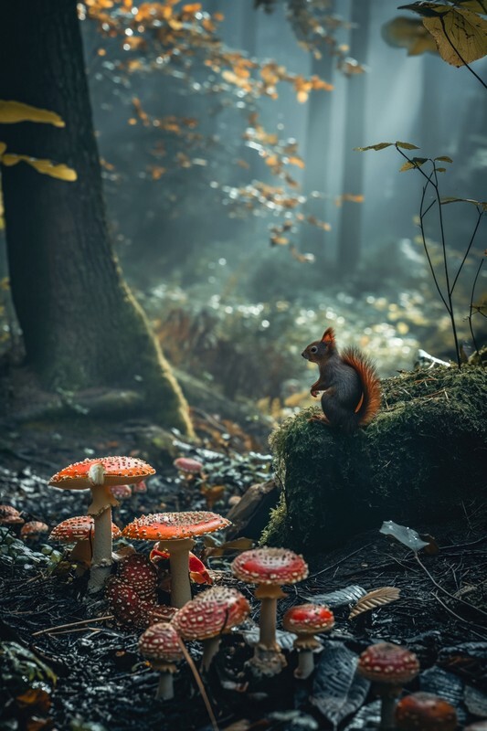 pr108 Autumn in the Deep ForestDaishes -standard-scale-4_00x - Photorealism Gallery
