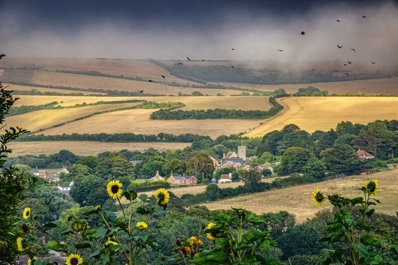 z4083 Summer Mists across Whitwell - Ventnor to St Catherine's inc Bonchurch, Whitwell & the Undercliff