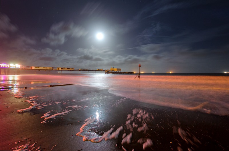 z2291 Sandown Pier by Moonlight - Sandown, Shanklin, Luccombe and Wroxall