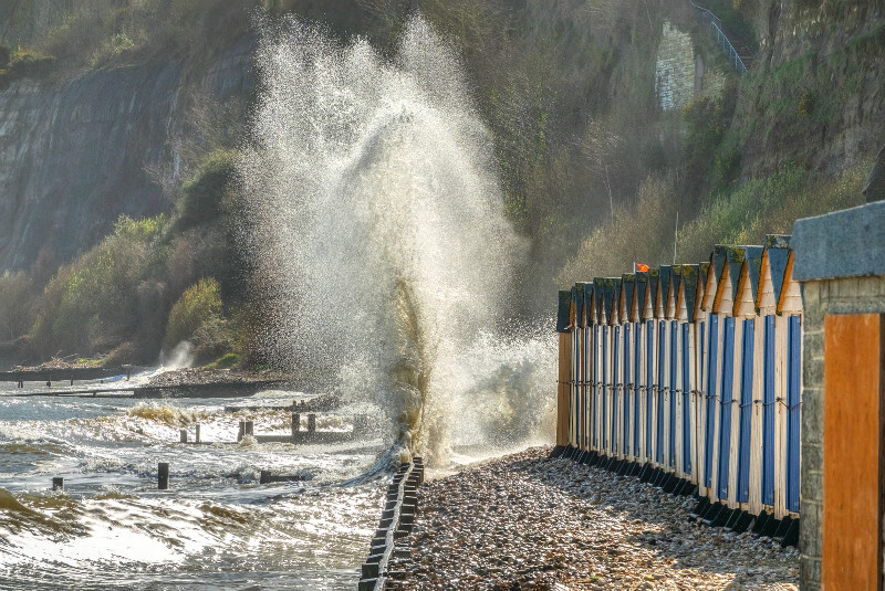 z3587 Surf Explosion, Shanklin Beach - Sandown, Shanklin, Luccombe and Wroxall
