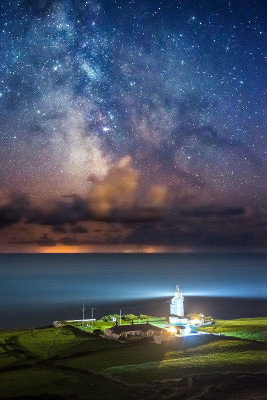 z2780 St Catherines Lighthouse under the Milky Way - Ventnor to St Catherine's inc Bonchurch, Whitwell & the Undercliff