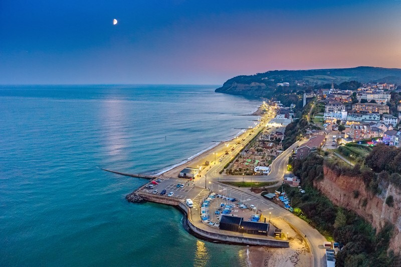 z3935 Dusk, Shanklin Beach - Sandown, Shanklin, Luccombe and Wroxall