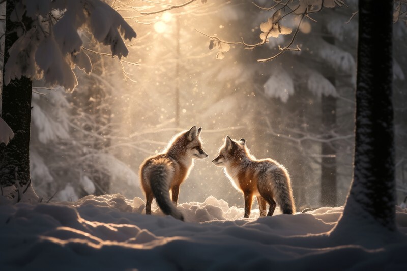 pr052 Winter Playtime - Photorealism Gallery