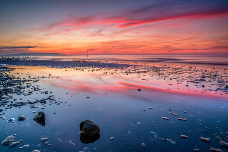 z2772 Reflections of Dawn, Shanklin Beach - Sandown, Shanklin, Luccombe and Wroxall