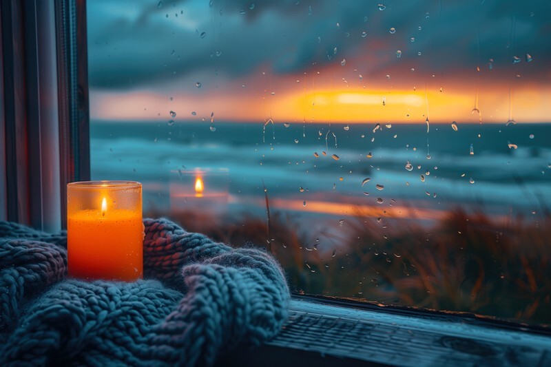 pr111 Cosy View on a Stormy Evening - Latest Photorealism images