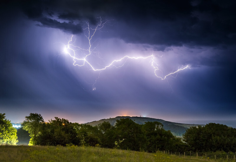 z3479 Storm over Culver Down - The