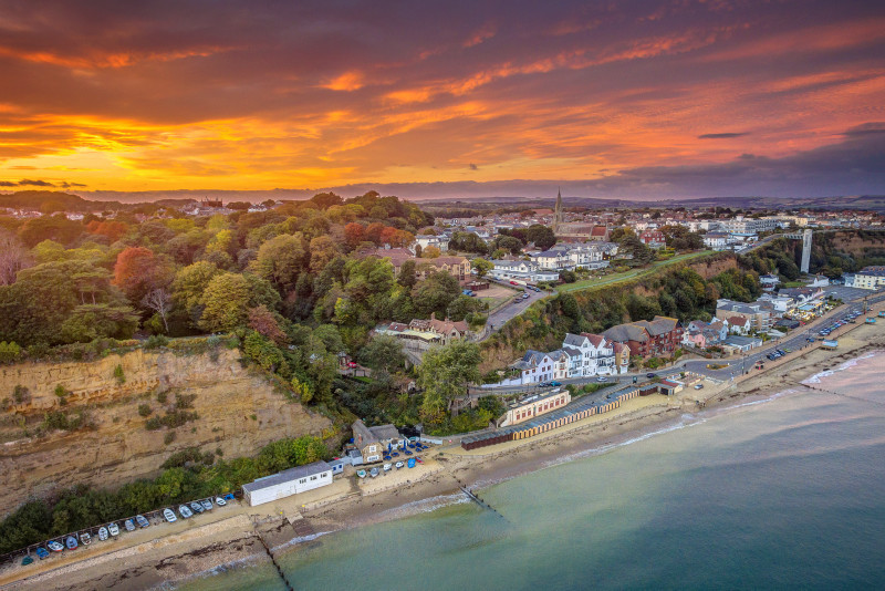 z3290 Shanklin Sunset - Sandown, Shanklin, Luccombe and Wroxall
