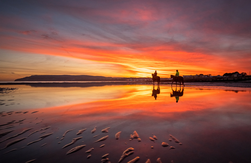 z3145 Sunset Riders, Yaverland - Sandown, Shanklin, Luccombe and Wroxall