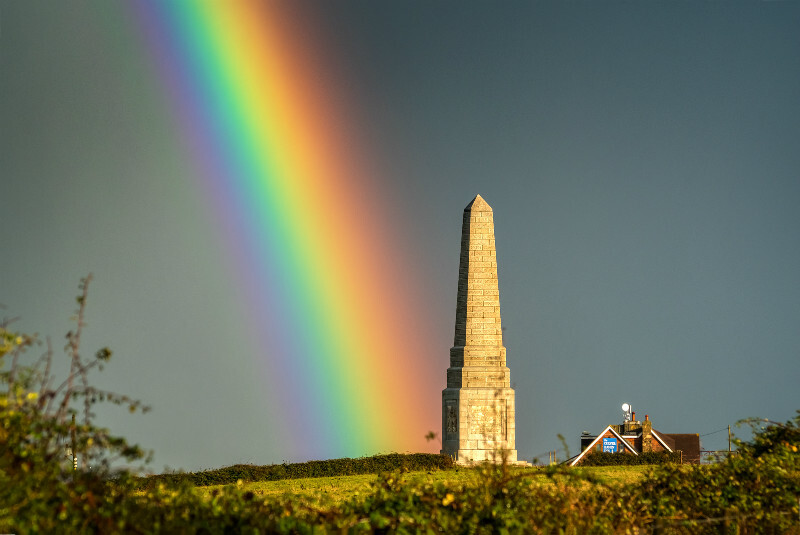 z3510 After the Storm, Yarborough Monument, Culver Down - Seaview to Bembridge, Whitecliff Bay and Brading