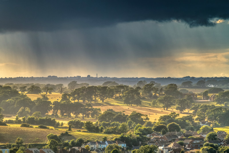 z3258 Passing Storm overlooking Nunwell - East Cowes to Ryde inc Haventstreet, Ashey, Wooton & Binstead