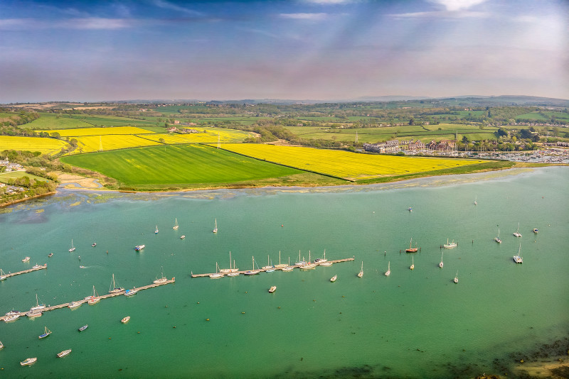 z3409 The River Medina - 'Aerial Visions Photography' showing the beautiful IOW from the air