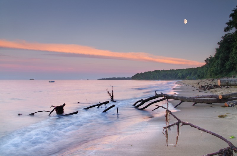 z2251 Priory Bay at Dusk - Seaview to Bembridge, Whitecliff Bay and Brading
