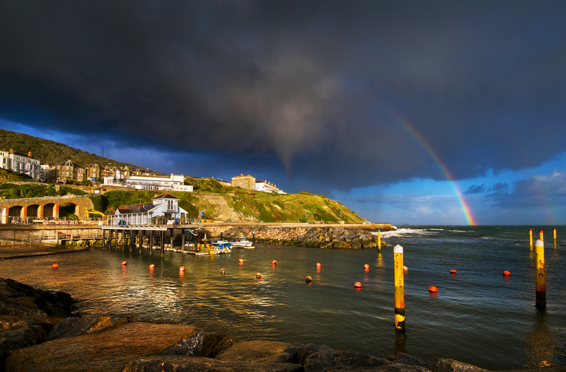 z1457 After the Storm, Ventnor Harbour - Ventnor to St Catherine's inc Bonchurch, Whitwell & the Undercliff