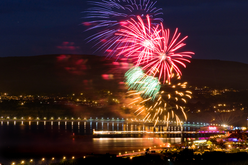 z2016 Fireworks, Sandown Bay - Sandown, Shanklin, Luccombe and Wroxall