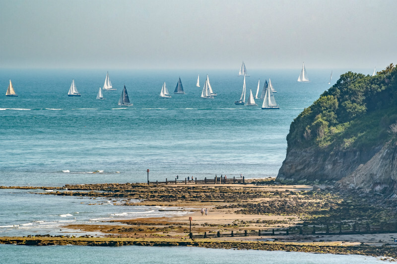 z3455 Round the Island Race, Dunnose Point and Horse Ledge - Sandown, Shanklin, Luccombe and Wroxall