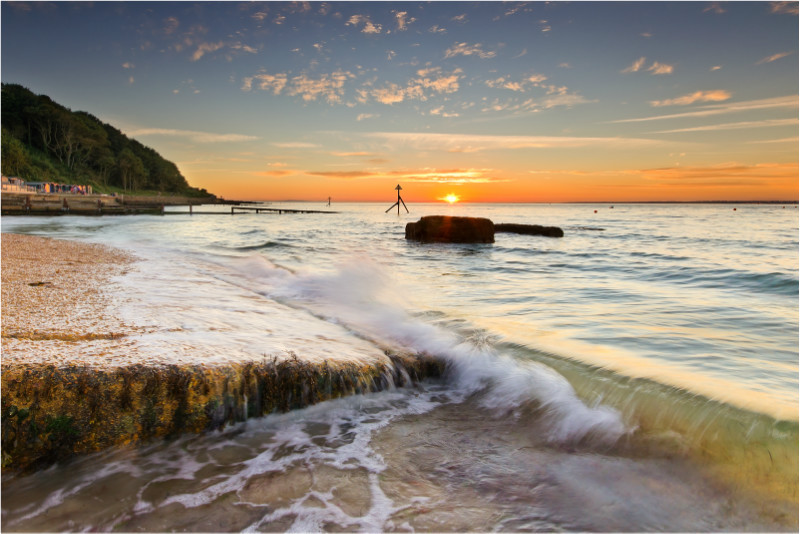 w047 Colwell Bay at Sunset - The