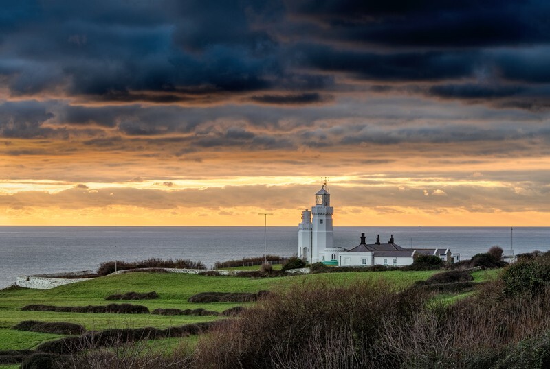 z4345 Evening Light, St Catherine's Lighthouse - Ventnor to St Catherine's inc Bonchurch, Whitwell & the Undercliff