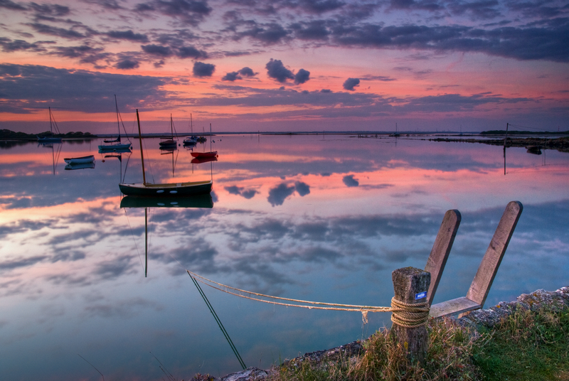 z1836 Newtown Creek at Dusk - Yarmouth to West Cowes inc Newtown