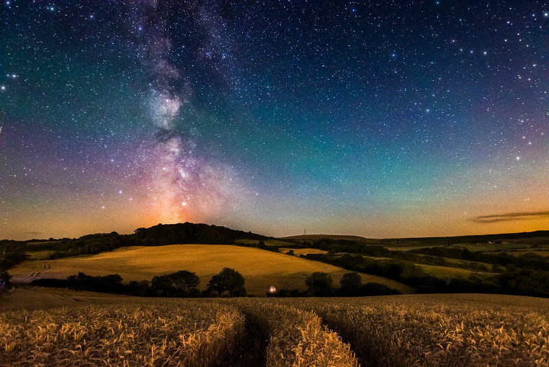 z2776 Milky Way and Airglow, Whitwell - Ventnor to St Catherine's inc Bonchurch, Whitwell & the Undercliff