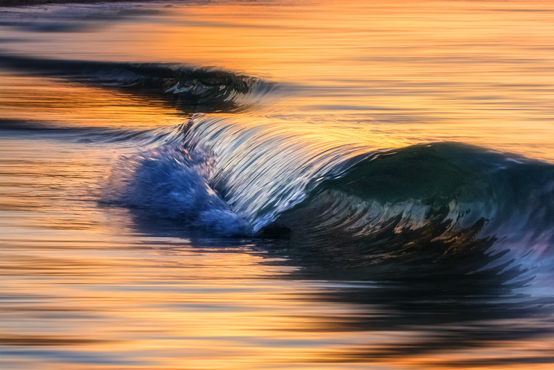 z2931t Sunset Waves, Seaview - The