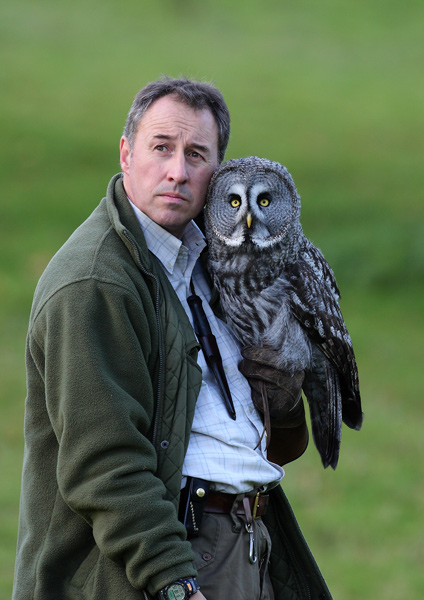 The Falconer & the Great Grey Owl - People