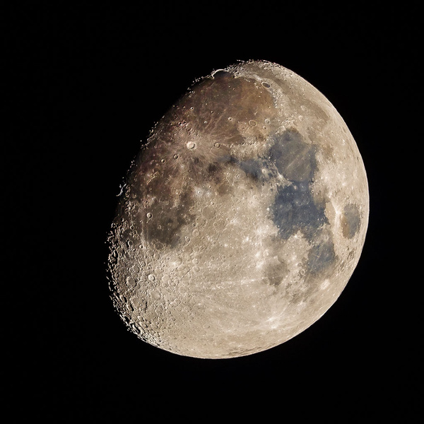 76% Waxing Gibbous Moon - Travel & Landscapes