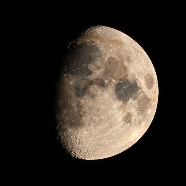 77% Waxing Gibbous Moon - Travel & Landscapes