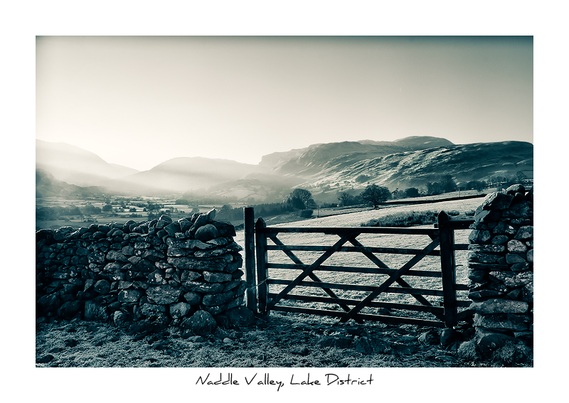 Naddle Valley, Lake District - Monochrome