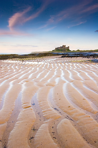 Across the Sand, Bamburgh Beach - Northumberland