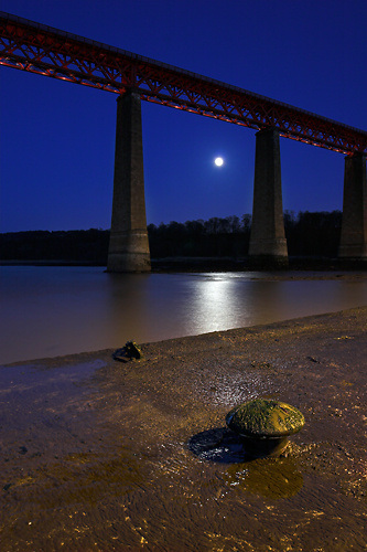 Forth Bridge by Moonlight - UK Scenery